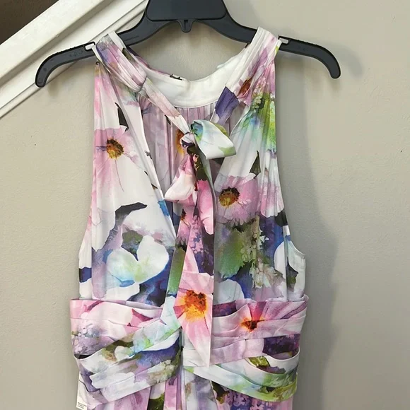 Adrianna Papell Women's Floral Halter Gown. - Picture 8 of 16